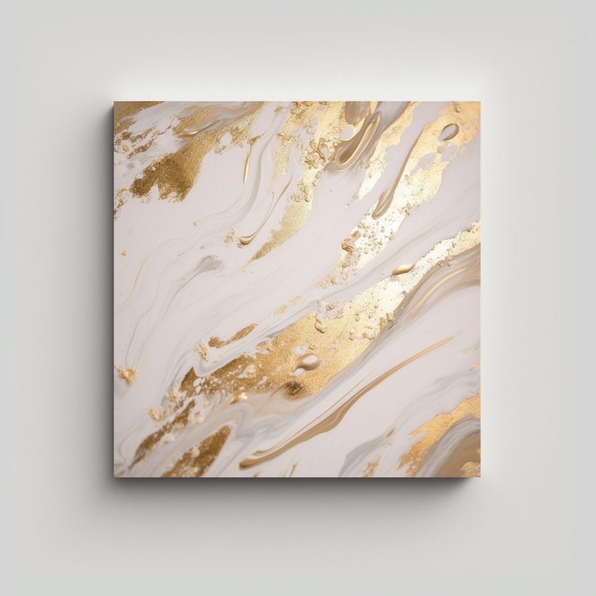 Mapa Textura Blanco Y Dorado Para Decoración De 50x50 Cm., marca GENERICO - Foto Principal