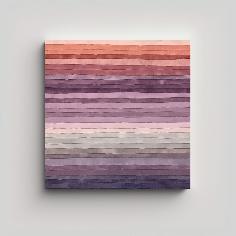 GENERICO - Obra Arte Moderna Minimalista: Composición 70x70 Cm