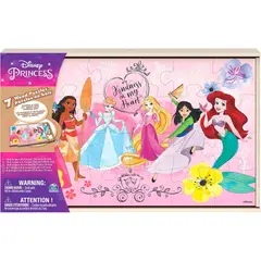 DISNEY - Set 7 Puzzles De Madera Princesas