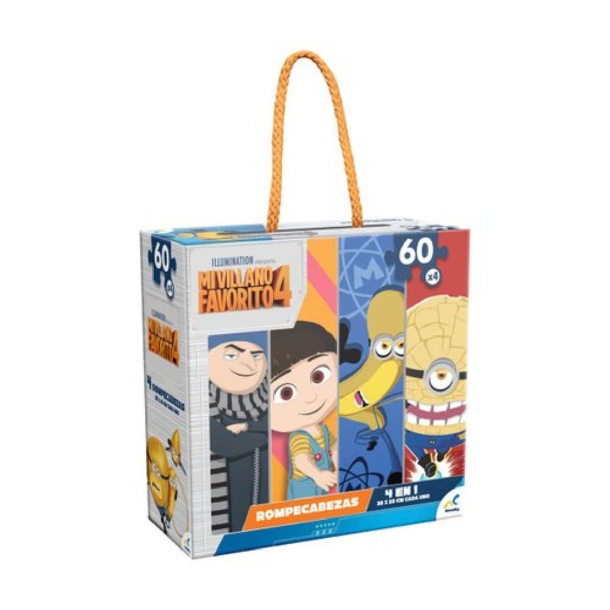 DISNEY - Set 4 Puzzles De 60 Piezas Mi Villano Favorito Disney