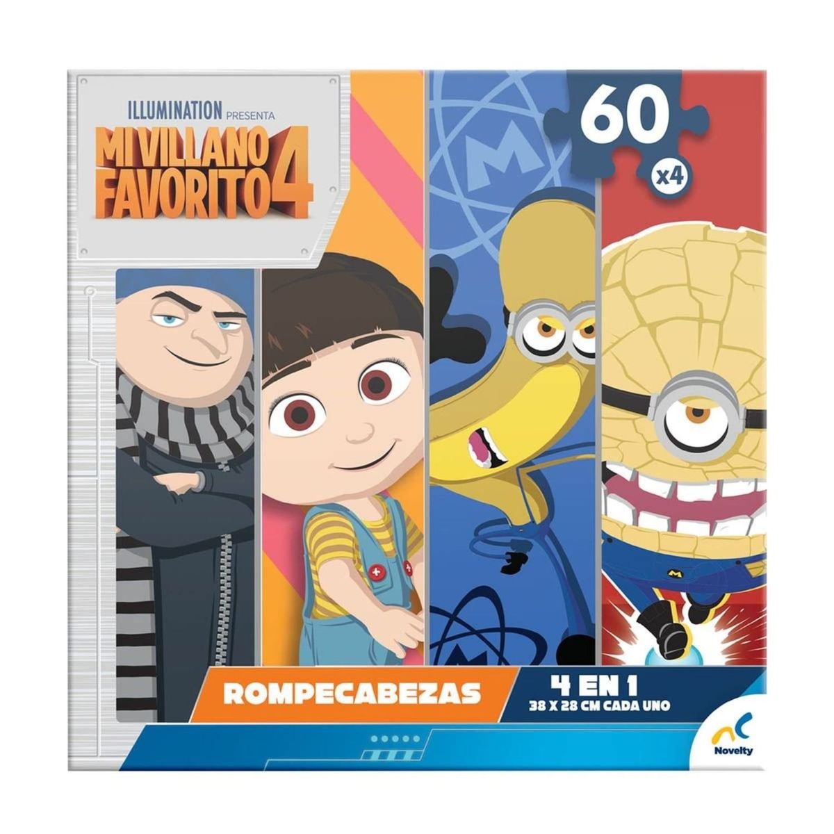 DISNEY - Set 4 Puzzles De 60 Piezas Mi Villano Favorito Disney