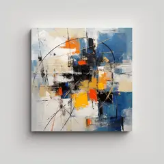 GENERICO - Cuadro Abstracto De Alta Calidad Para Exposición 50x50 Cm