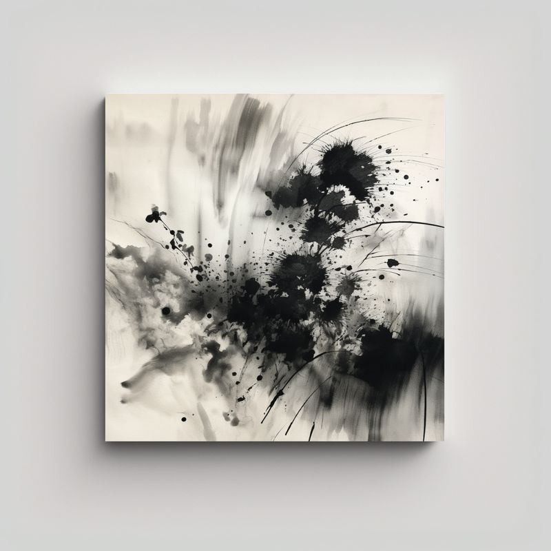 GENERICO - Figuras Abstractas En Lienzo Moderno 60x60 Cm