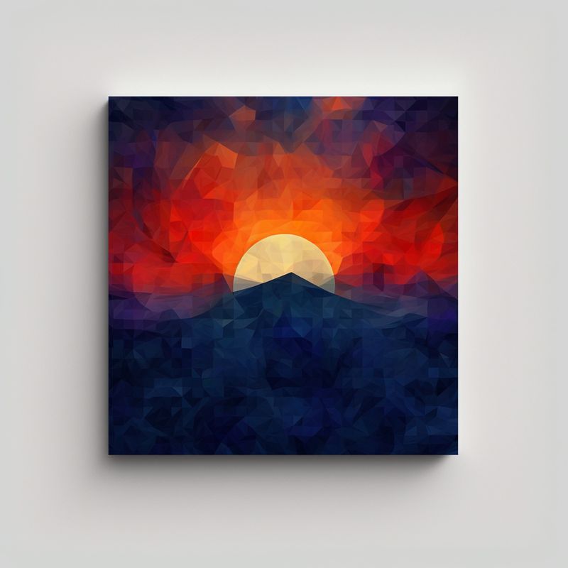 GENERICO - Pintura Decorativa Minimalista Abstracta De 80x80 Cm