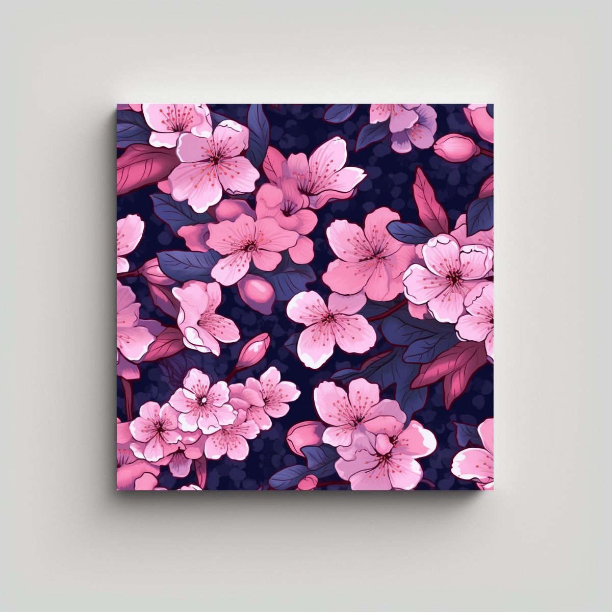 GENERICO - Pintura Moderna Ilustrativa De Cerezos En 60x60 Cm