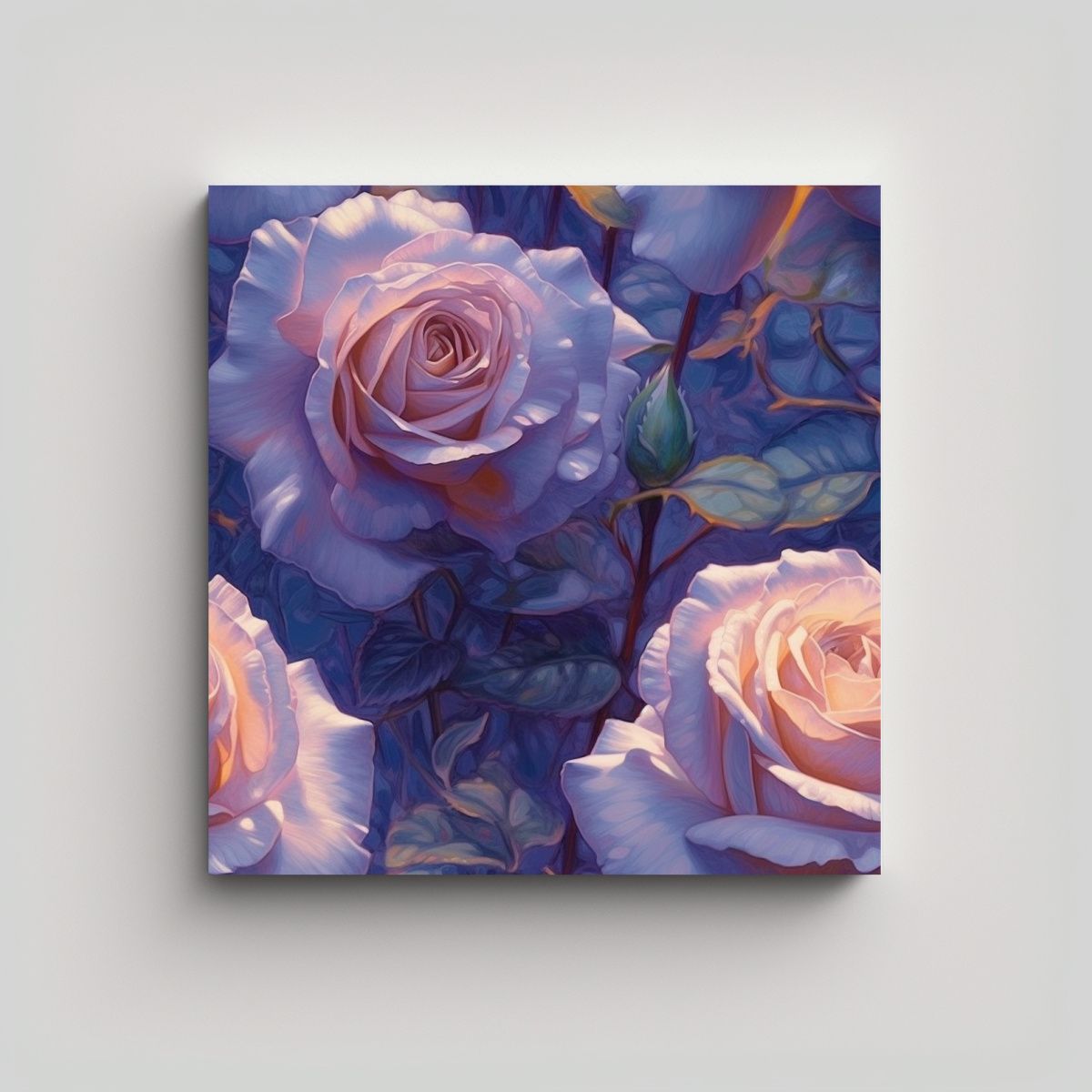 GENERICO - Tela Bastidor Color Premiado Detalle Excepcional 80x80 Cm