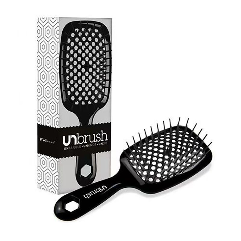 MUNDO AMABLE - UNbrush ® cepillo desenredante sin dolor Midnight Black