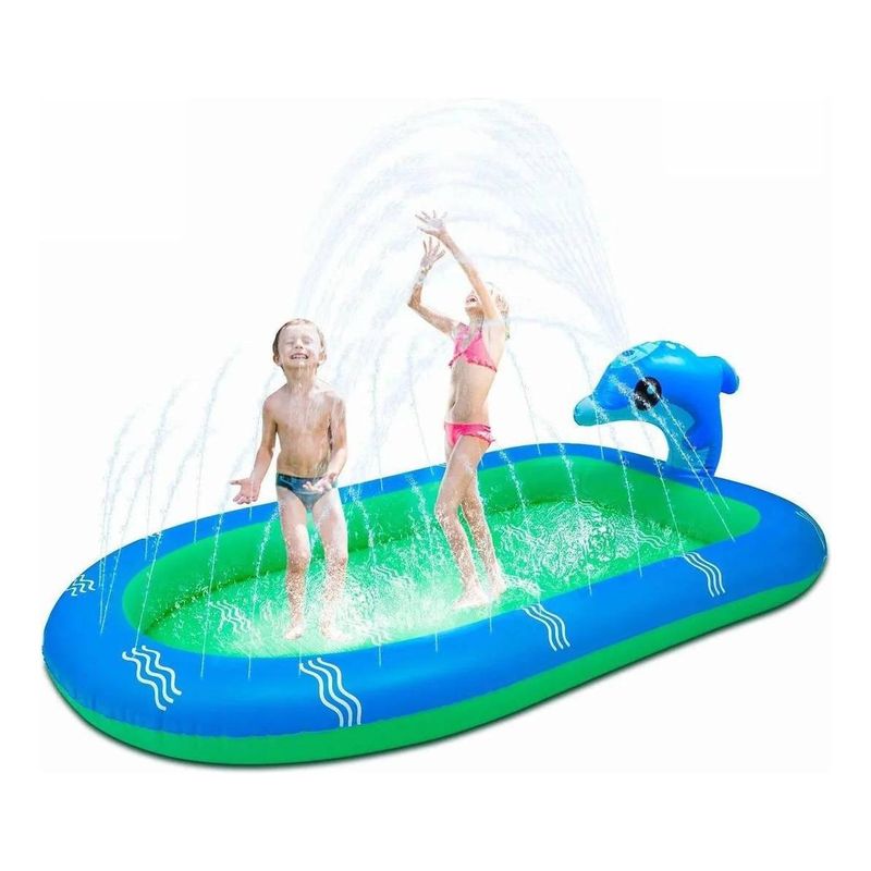 GENERICO - Piscina Inflable Infantil 170x110x45 cm con Chorro de Agua