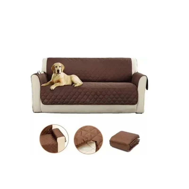 ANGELES DEL HOGAR - FUNDA TUMBONA COBERTOR CUBRE SILLON 3 CUERPOS  SOFA ASIENTO