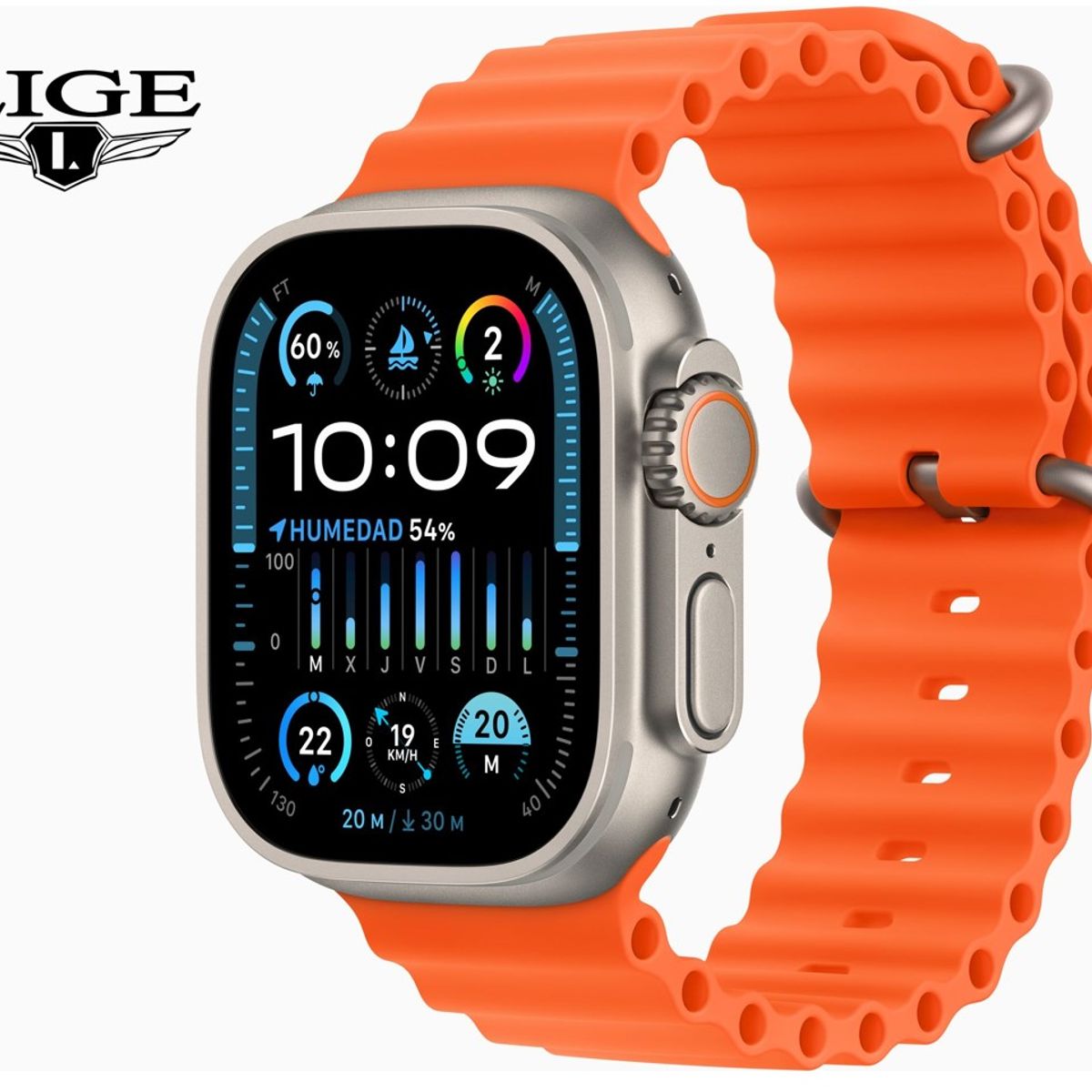 LIGE - Reloj Smartwatch LIGE HK9 Ultra 2 AMOLED