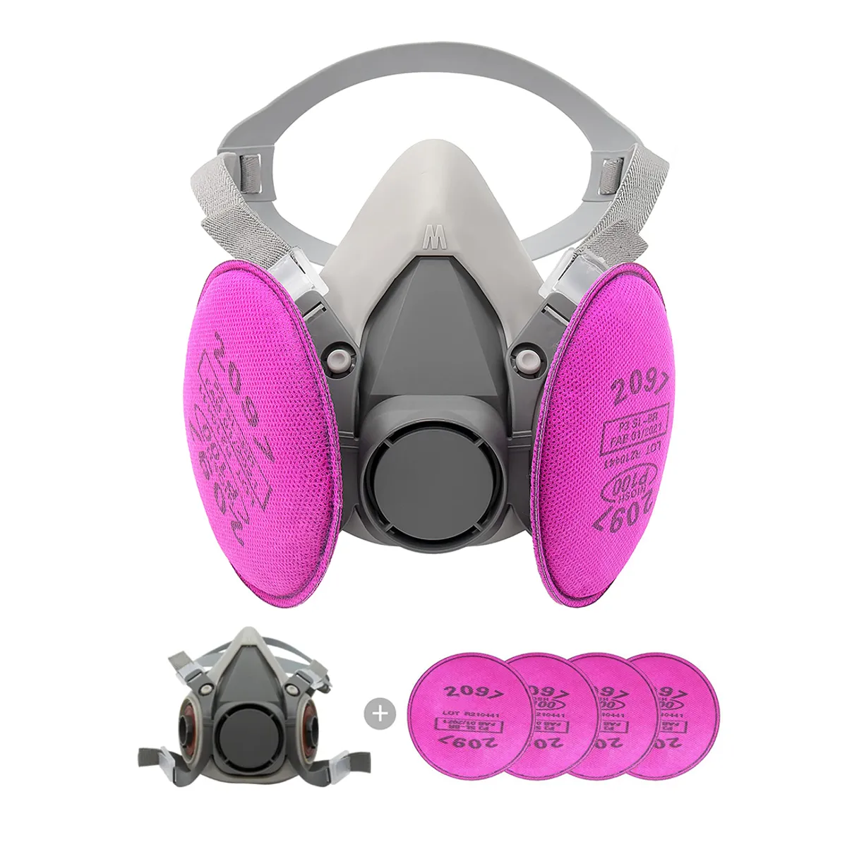 ATURE - Mascarilla Antigas 6200+filtro De Algodón De Alta Eficiencia