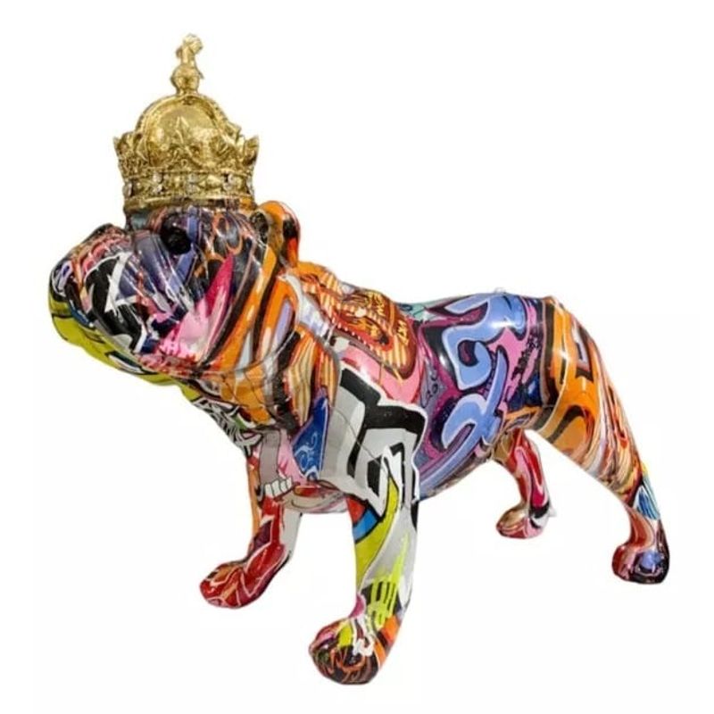 GENERICO - Figura Bulldog Multicolor - S73885