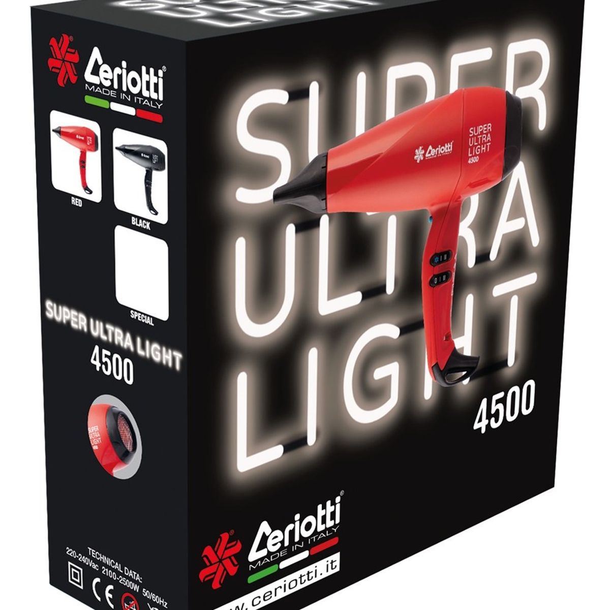 CERIOTTI - Secador De Pelo Super Ultra Light 4500