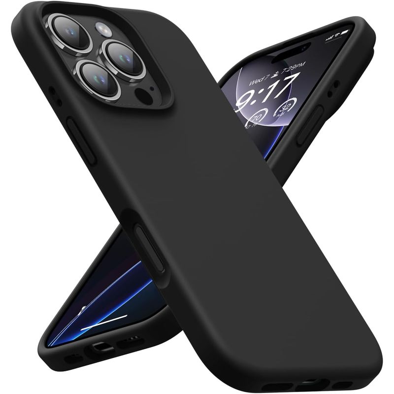 GENERICO - Carcasa Silicona para iPhone 16 Pro Negro Magnetica