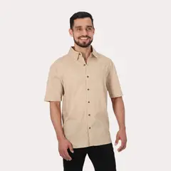 GANGSTER - Camisas Mc Algodón Imbe Cafe