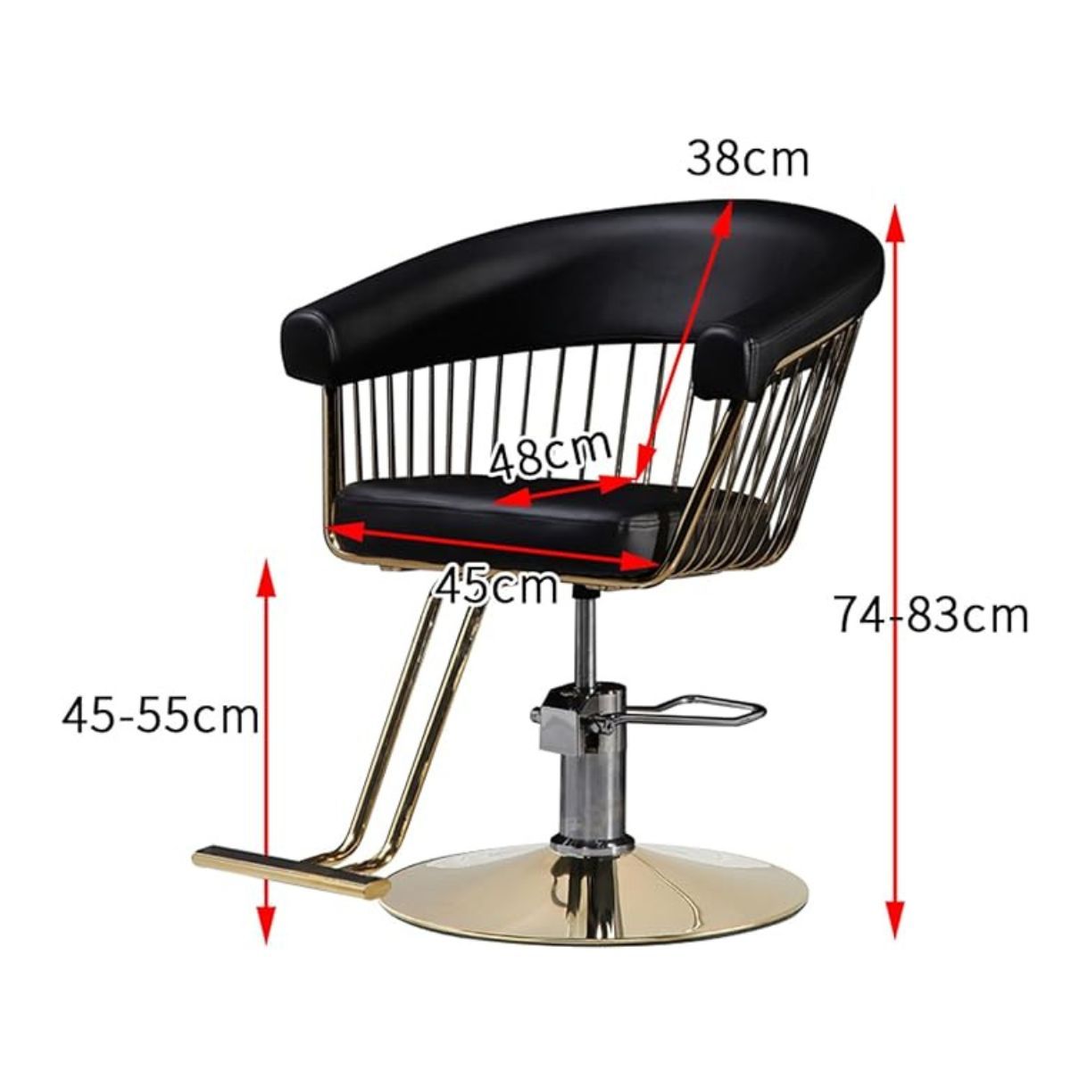 TODODESCUENTO - Sillón de Peluquería Palace Negra