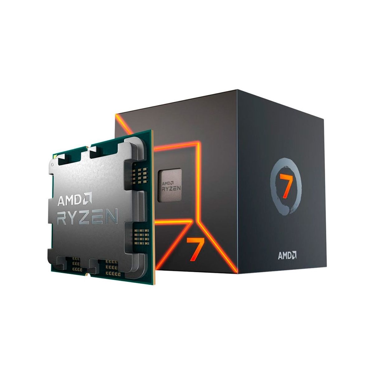 AMD CORP - Procesador AMD Ryzen 7 7700 AM5 8 Cores 16 Hilos 3.8/5.3GHz