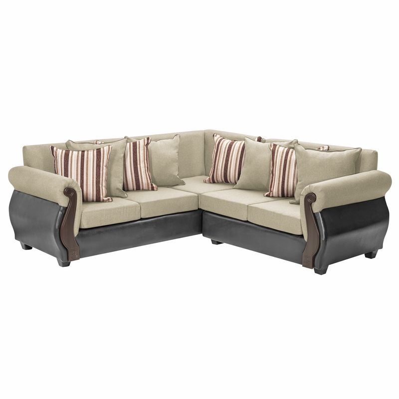 INNOVAMUEBLES - Seccional New Bugambilia 32 Tela-Pu Beige.