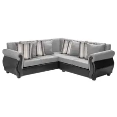 INNOVAMUEBLES - Seccional New Bugambilia 32 Tela-Pu Gris.