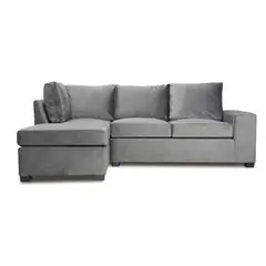 INNOVAMUEBLES - Seccional Senna Izquierdo Felpa Gris.