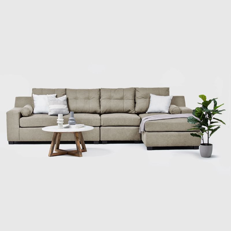 INNOVAMUEBLES - Seccional Botticelli XL Derecho Tela Beige YF.