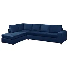 INNOVAMUEBLES - Seccional Senna XL Izquierdo Felpa Azul