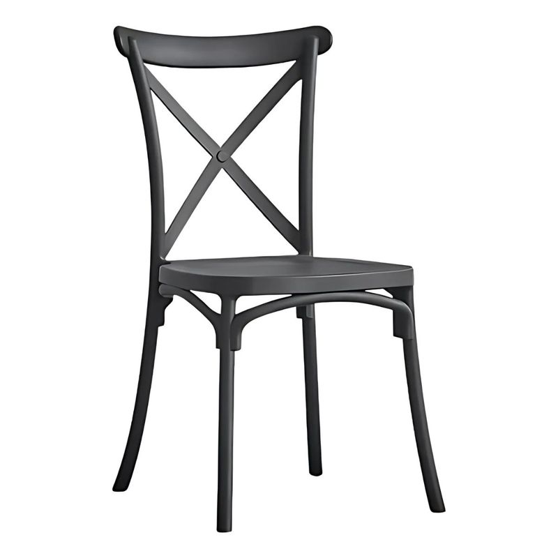 TODODESCUENTO - PACK 4 SILLAS CROSSBACK- NEGRAS.
