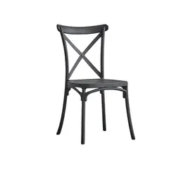 TODODESCUENTO - PACK 4 SILLAS CROSSBACK- NEGRAS