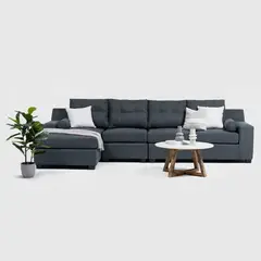 INNOVAMUEBLES - Seccional Botticelli XL Izquierdo Tela Gris Medio YF.