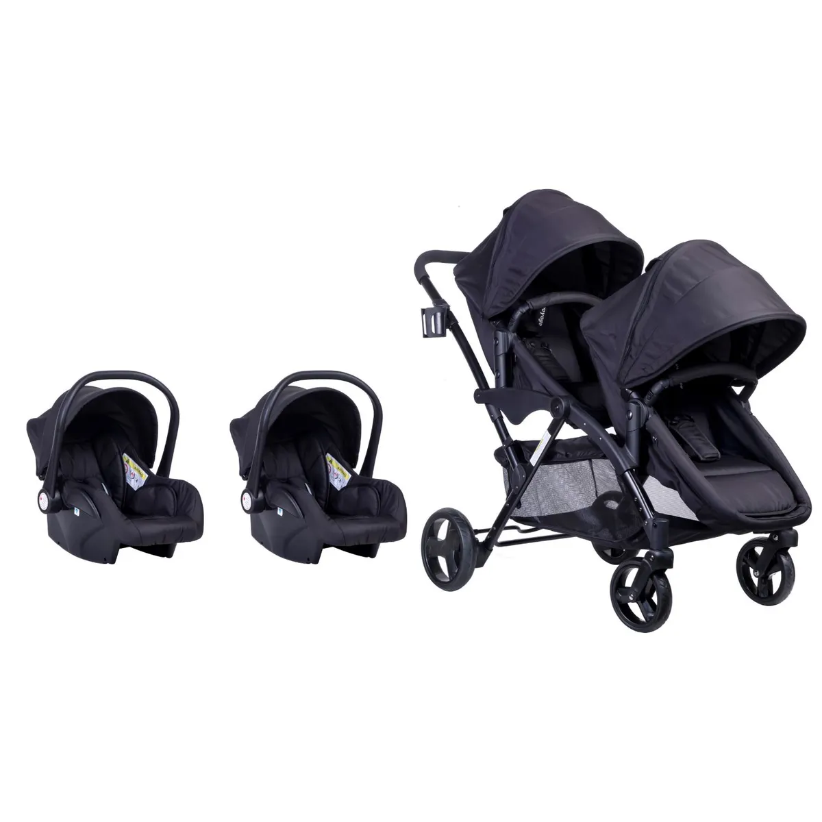 VOYAGE - Coche Duo Travel System Géminis Black