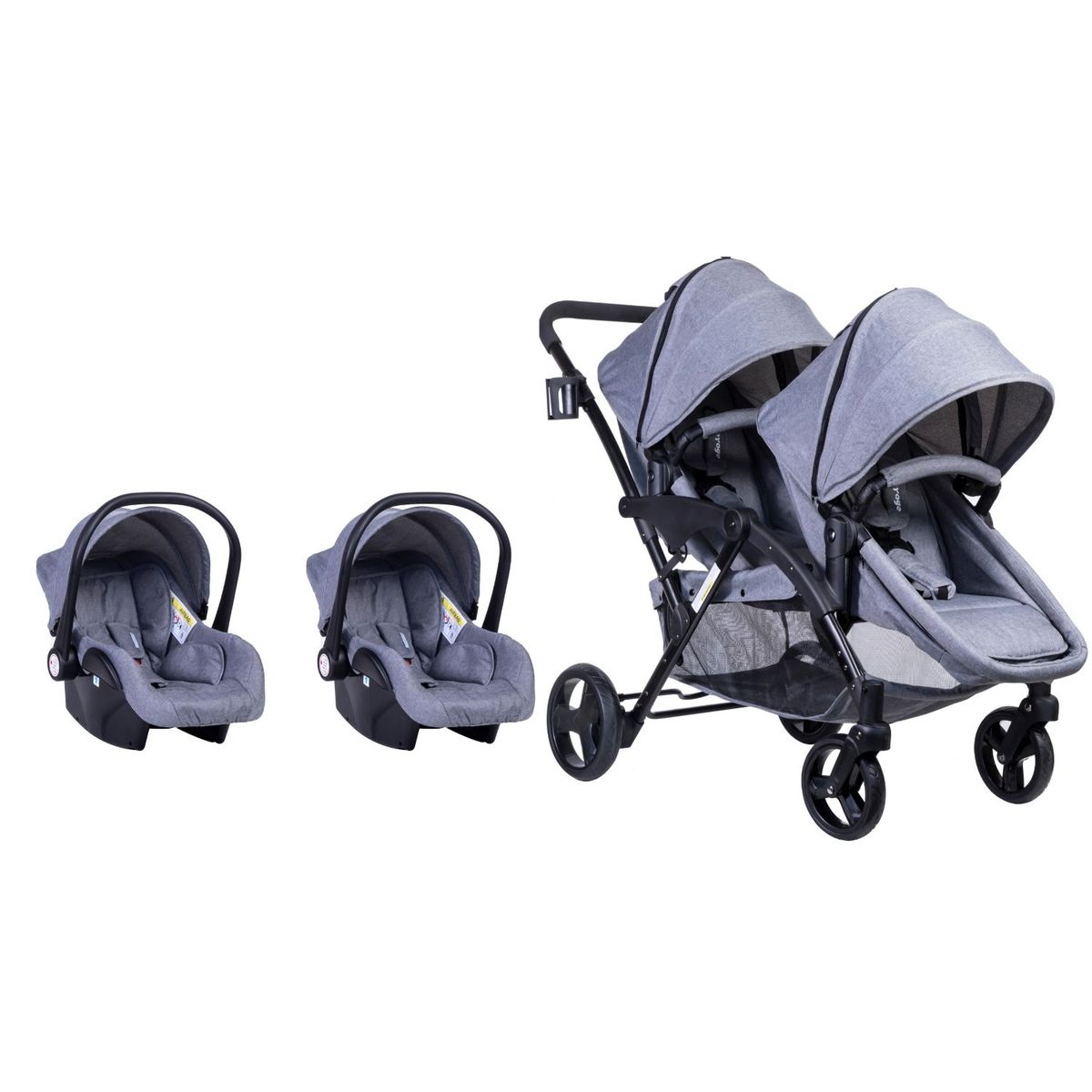 VOYAGE - Coche Duo Travel System Géminis Grey