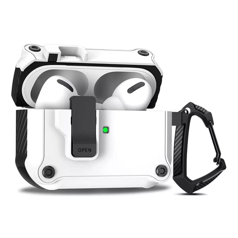 GENERICO - Carcasa Funda Para AirPods 4 Con Seguro Antigolpes