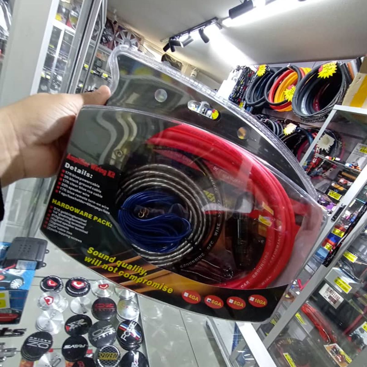 GENERICO - Kit de cable audio y sonido amplificación Corriente 6Awg