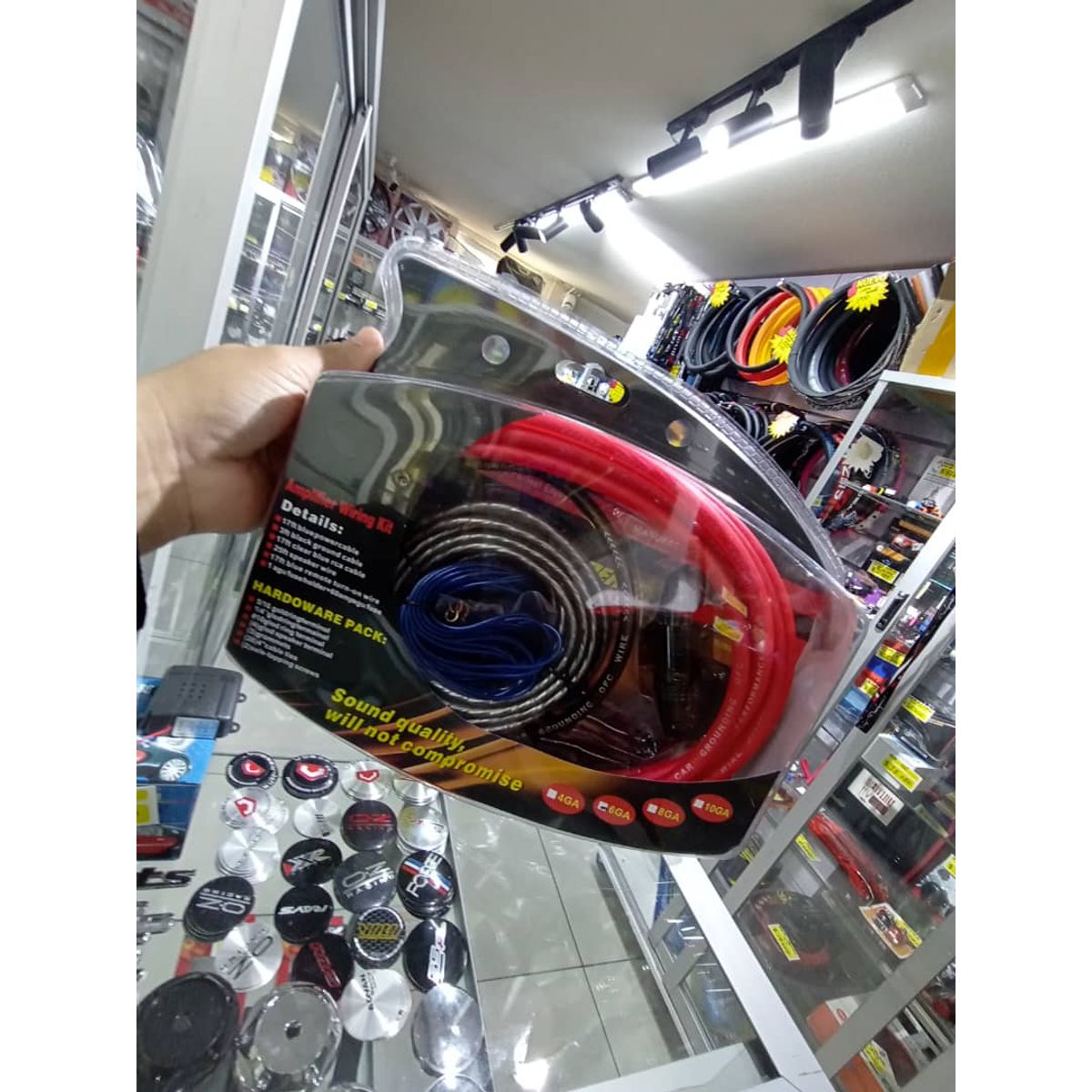 GENERICO - Kit de cable audio y sonido amplificación Corriente 6Awg