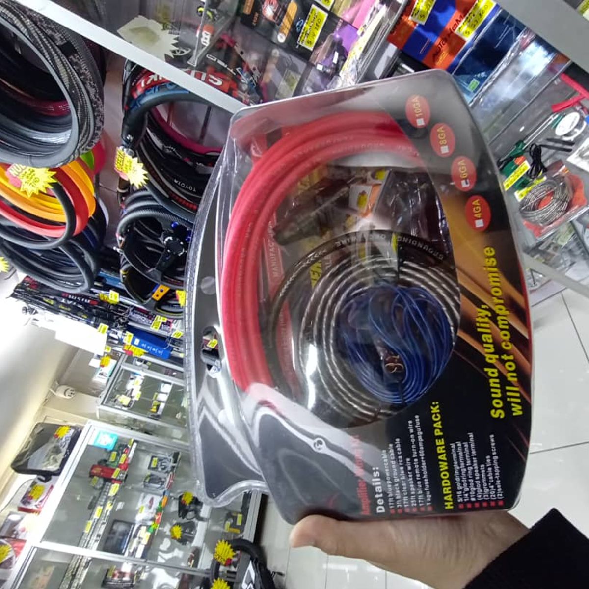 GENERICO - Kit de cable audio y sonido amplificación Corriente 6Awg