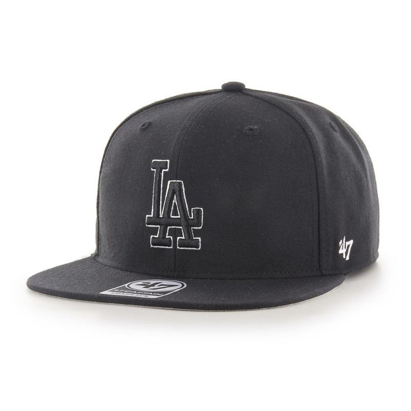 47 - Jockey Los Angeles Dodgers No Shot Black Captain - Negro