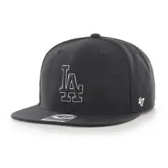47 - Jockey Los Angeles Dodgers No Shot Black Captain - Negro
