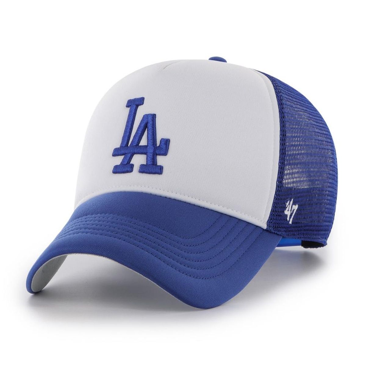 47 - Jockey Los Angeles Dodgers Tri Tone MVP Trucker Royal - Azul