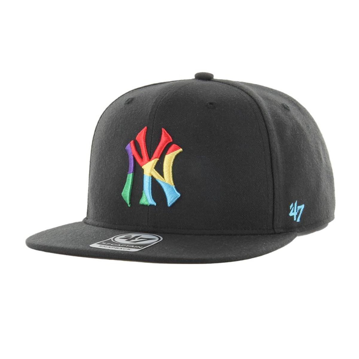 47 - Jockey New York Yankees Fractal Black Captain - Negro