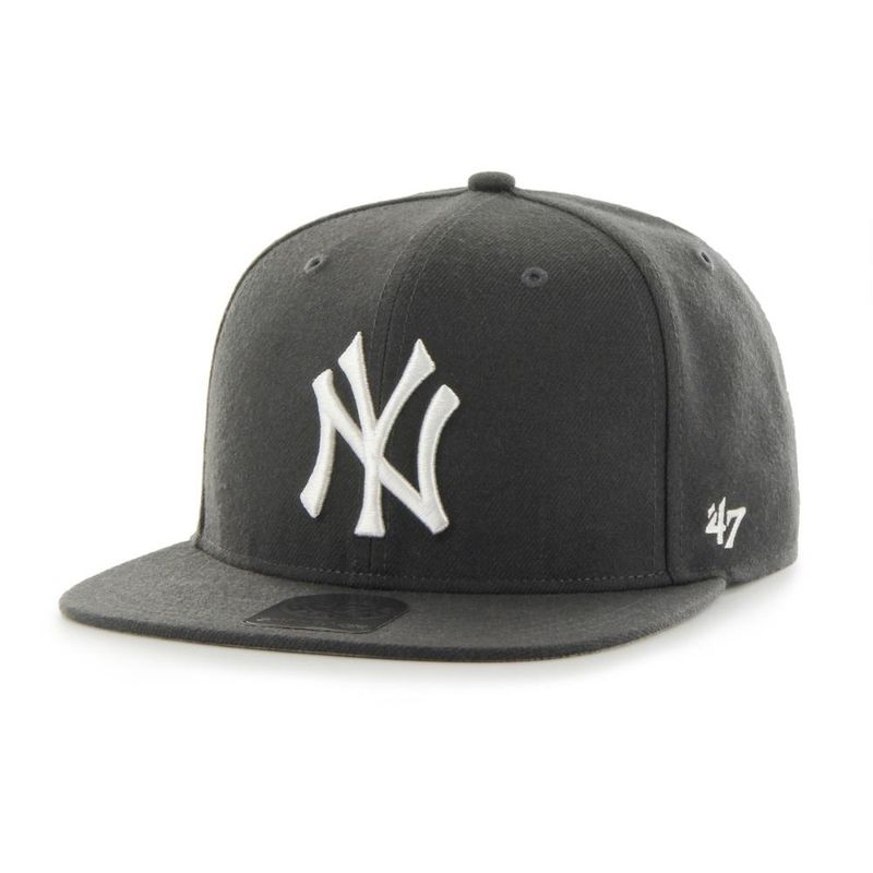 47 - Jockey New York Yankees No Shot Charcoal White Captain - Gris