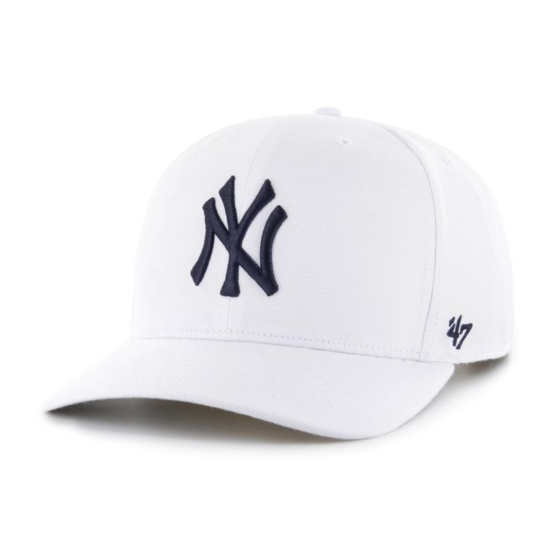 47 - Jockey New York Yankees Cold Zone White Navy - Blanco