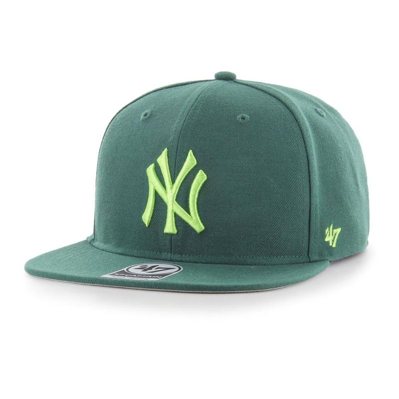 47 - Jockey New York Yankees No Shot Dark Green Neon Captain - Verde