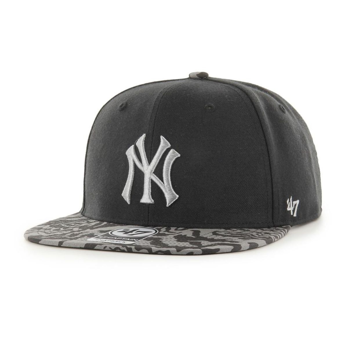 47 - Jockey New York Yankees Tremor Camo Captain Black - Negro