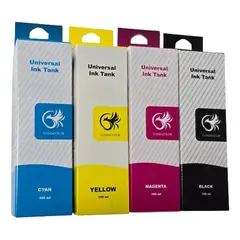GENERICO - Tintas Universales Impresión Pack 4 Colores Todas Las Marcas