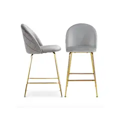 GENERICO - Taburete Deluxe Gold Gris