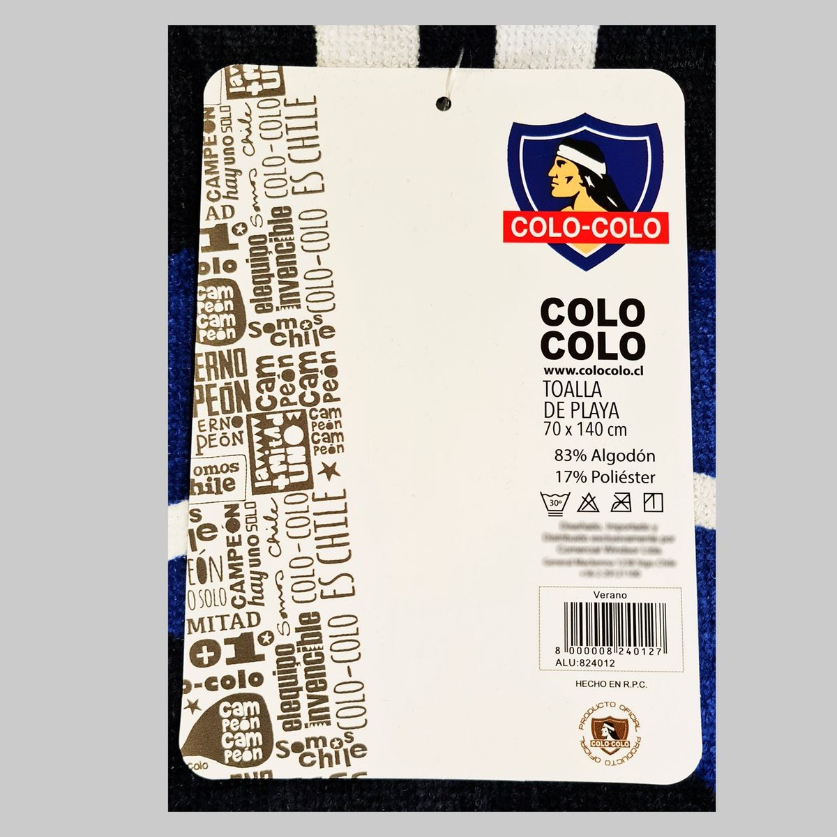 GENERICO - Toalla de Playa Algodón Y Poliéster Equipo