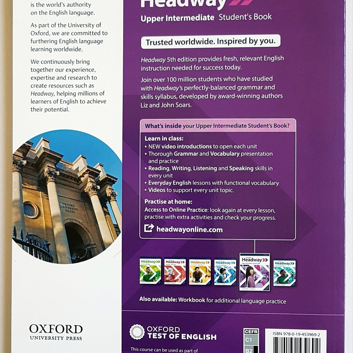 OXFORD - Libro Headway Upper Intermediate Students Book 5th edition