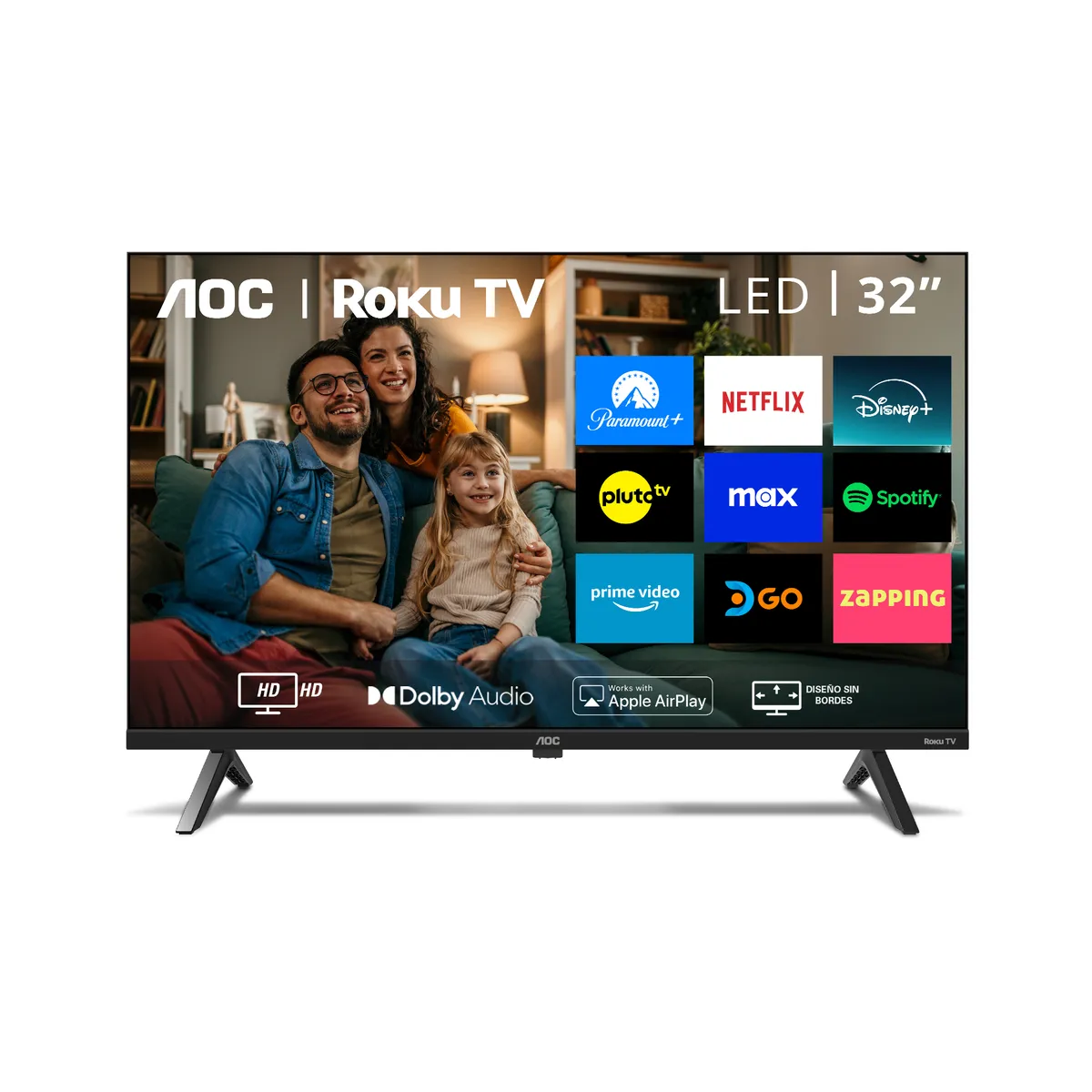 AOC - AOC Roku TV LED 32” HD Smart TV 32S5045