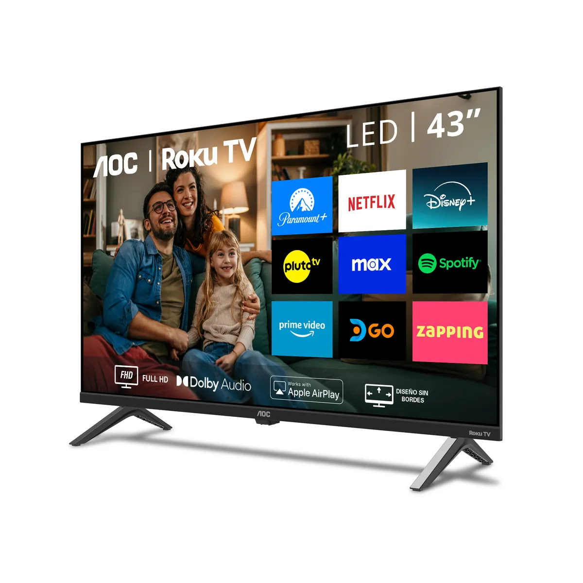 AOC - AOC Roku TV LED 43” FHD Smart TV 43S5045