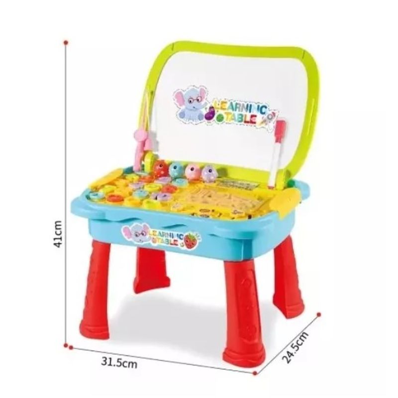 GENERICO - Mesa De Juego Educativa Multifuncional Niños Y Niñas roja